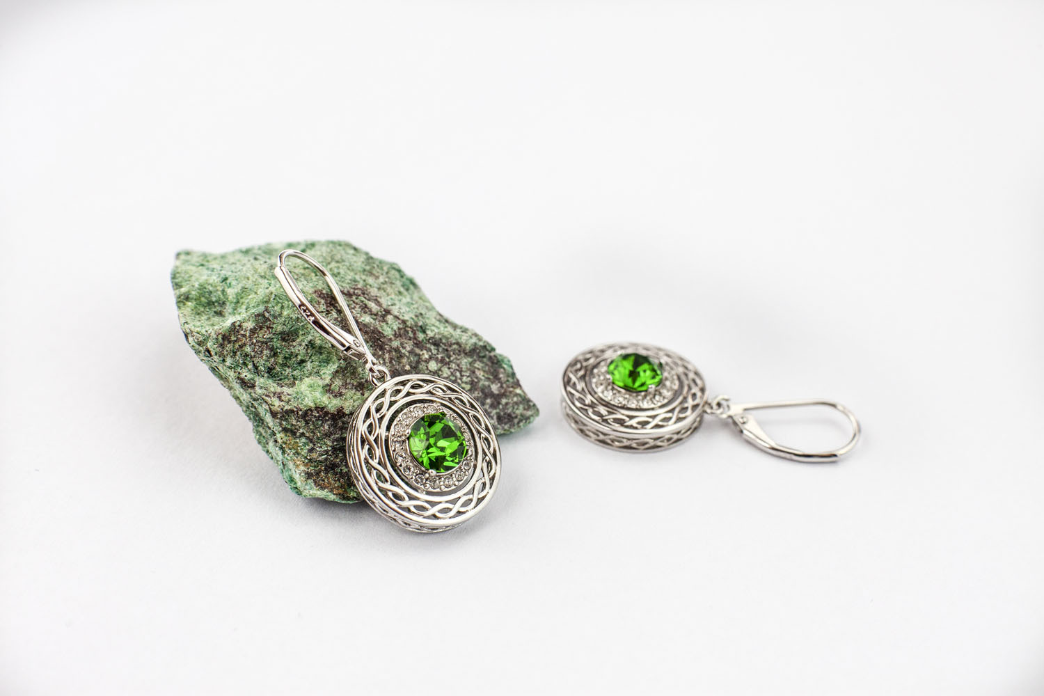 Irish Sterling Silver Celtic Knot Earrings For Women