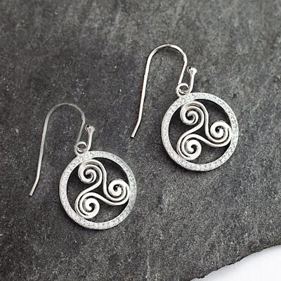Sterling Silver Swarovski Newgrange Earrings