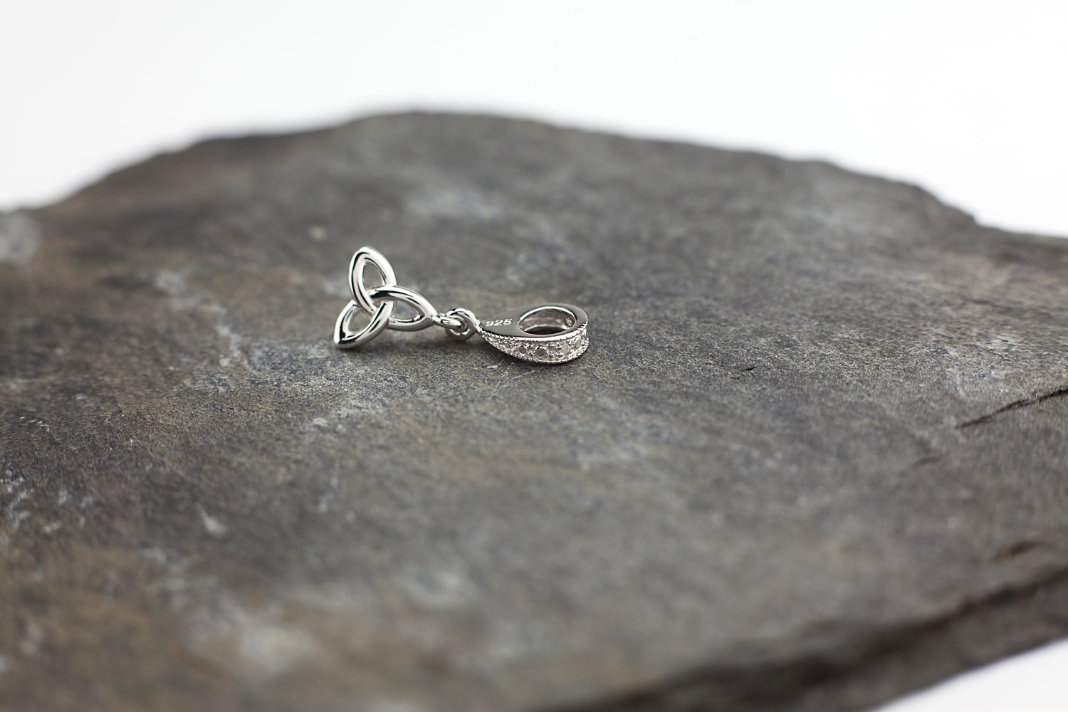 Womens Celtic Knot & Trinity Knot Bead in Real Sterling Silver