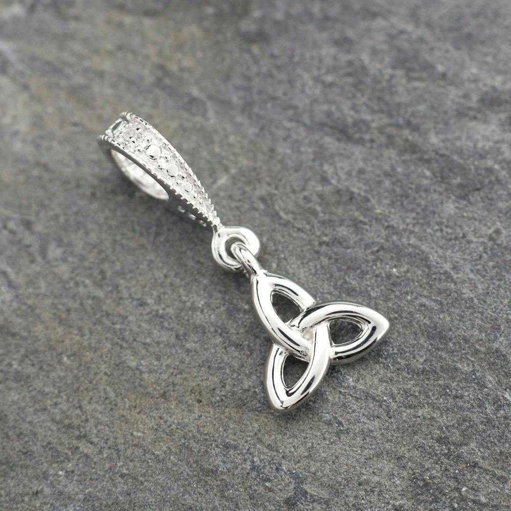 925 Sterling Silver Celtic Trinity Knot Pendant Gold Vermeil 925 Sterling Silver Celtic Trinity Knot Pendant Gold Vermeil