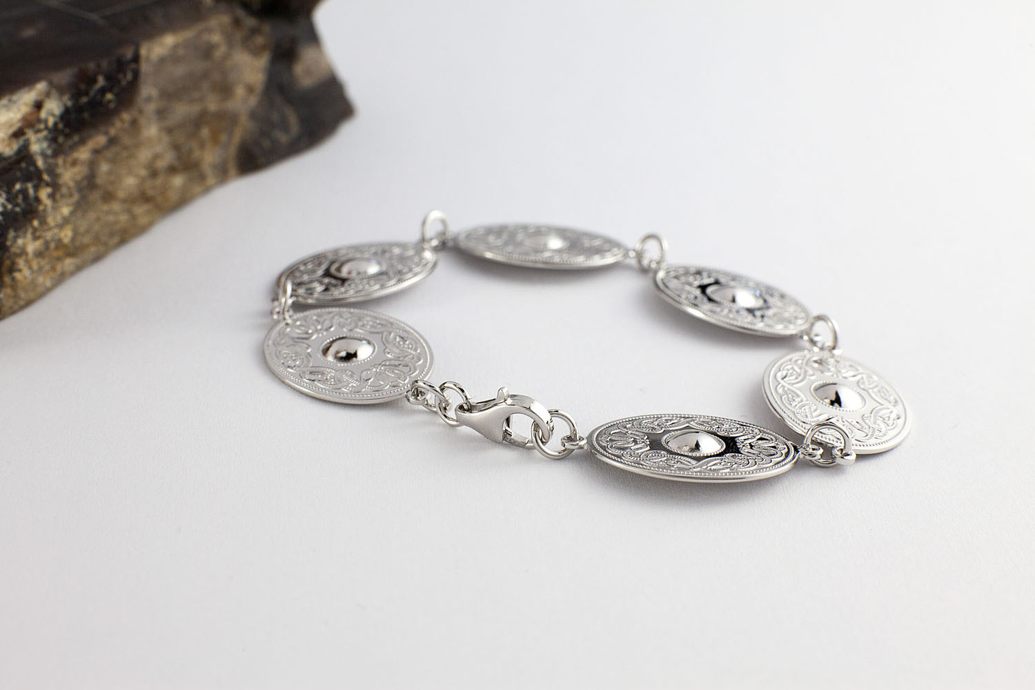 Authentic Sterling Silver Celtic Warrior Bracelet For Women