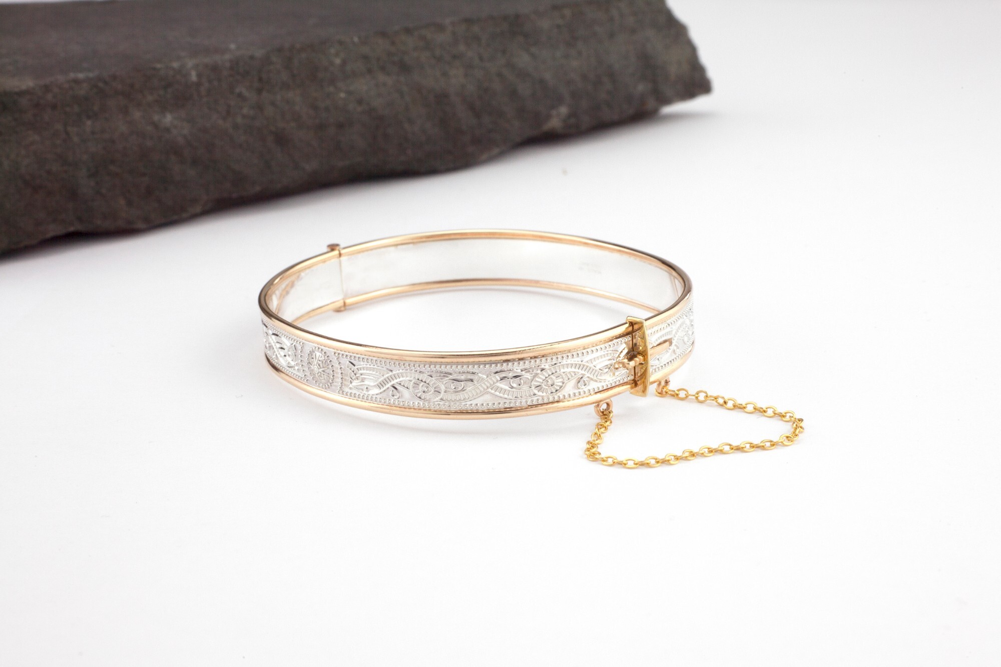 Shield Bangle Bracelet