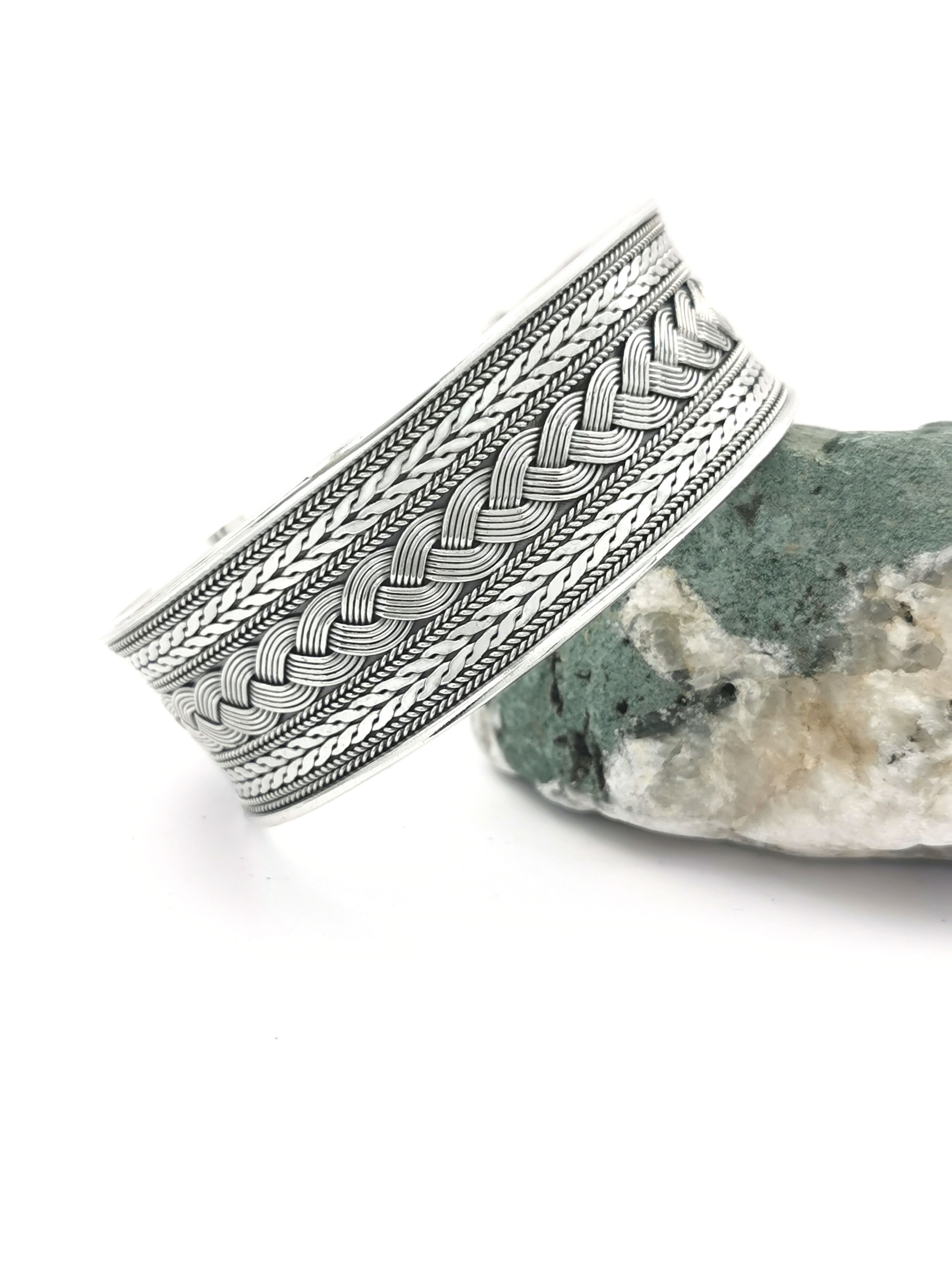 Sterling Silver Wide Torc Celtic Bangle, From… | My Irish