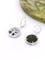 Genuine Sterling Silver Connemara Marble & Tree of Life Earrings For Women. Picture Of The Back. - Gallery