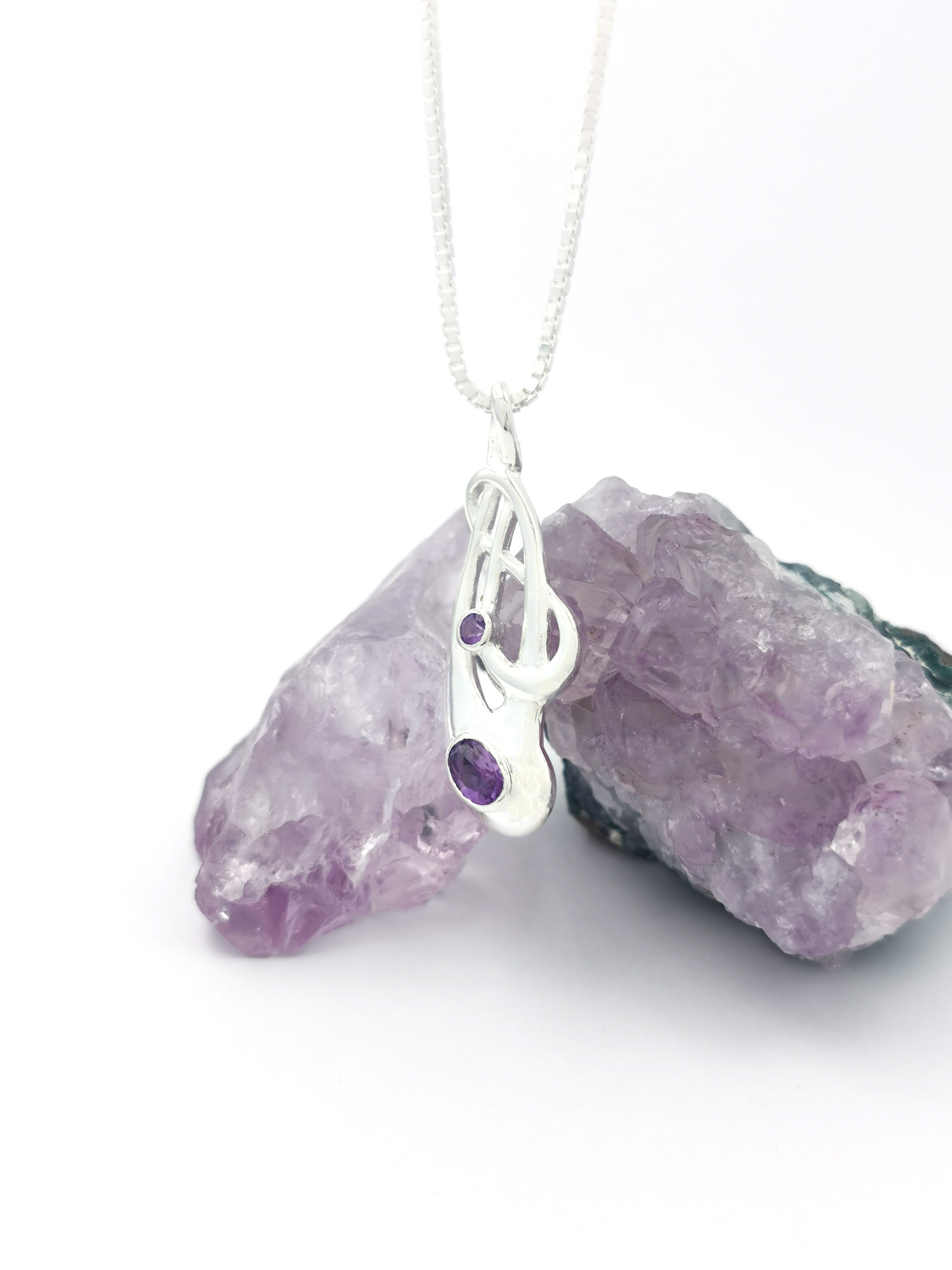 Striking Sterling Silver Celtic Knot Necklace For Women