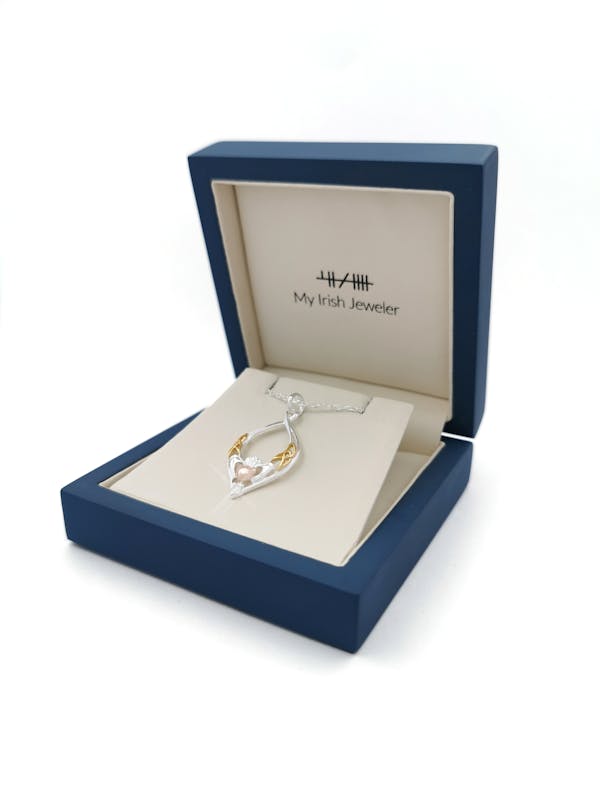 Real Sterling Silver Claddagh Gift Set For Women. In Luxury Packaging.