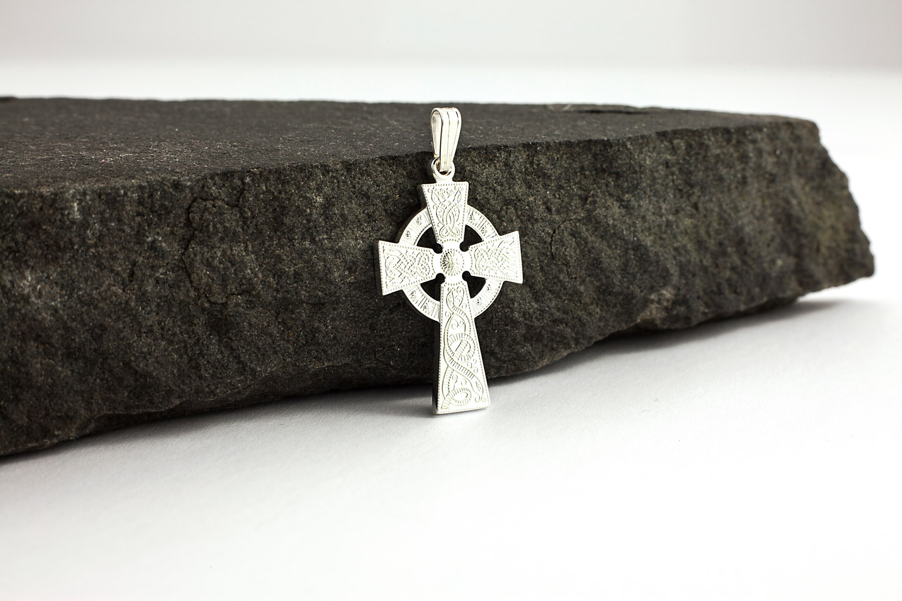 14K Gold Celtic Cross Trinity Pendant | Blarney