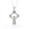 Authentic Sterling Silver Celtic Cross & Claddagh Necklace - Gallery