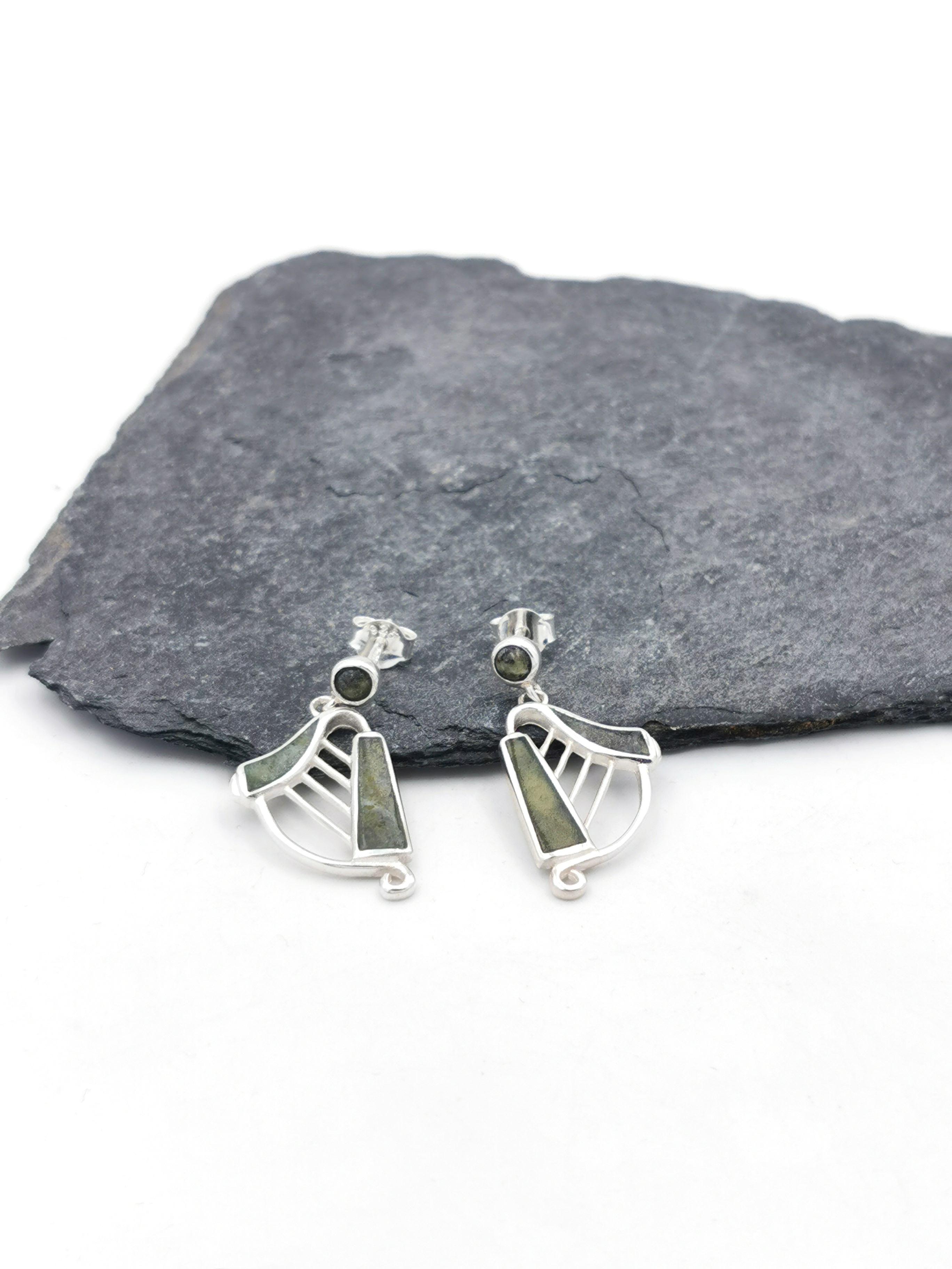 Attractive Sterling Silver Irish Harp Gift Set For Women