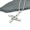 St Brigids Cross & Connemara Marble Necklace - Shown with 18" Light Cable Chain - Gallery