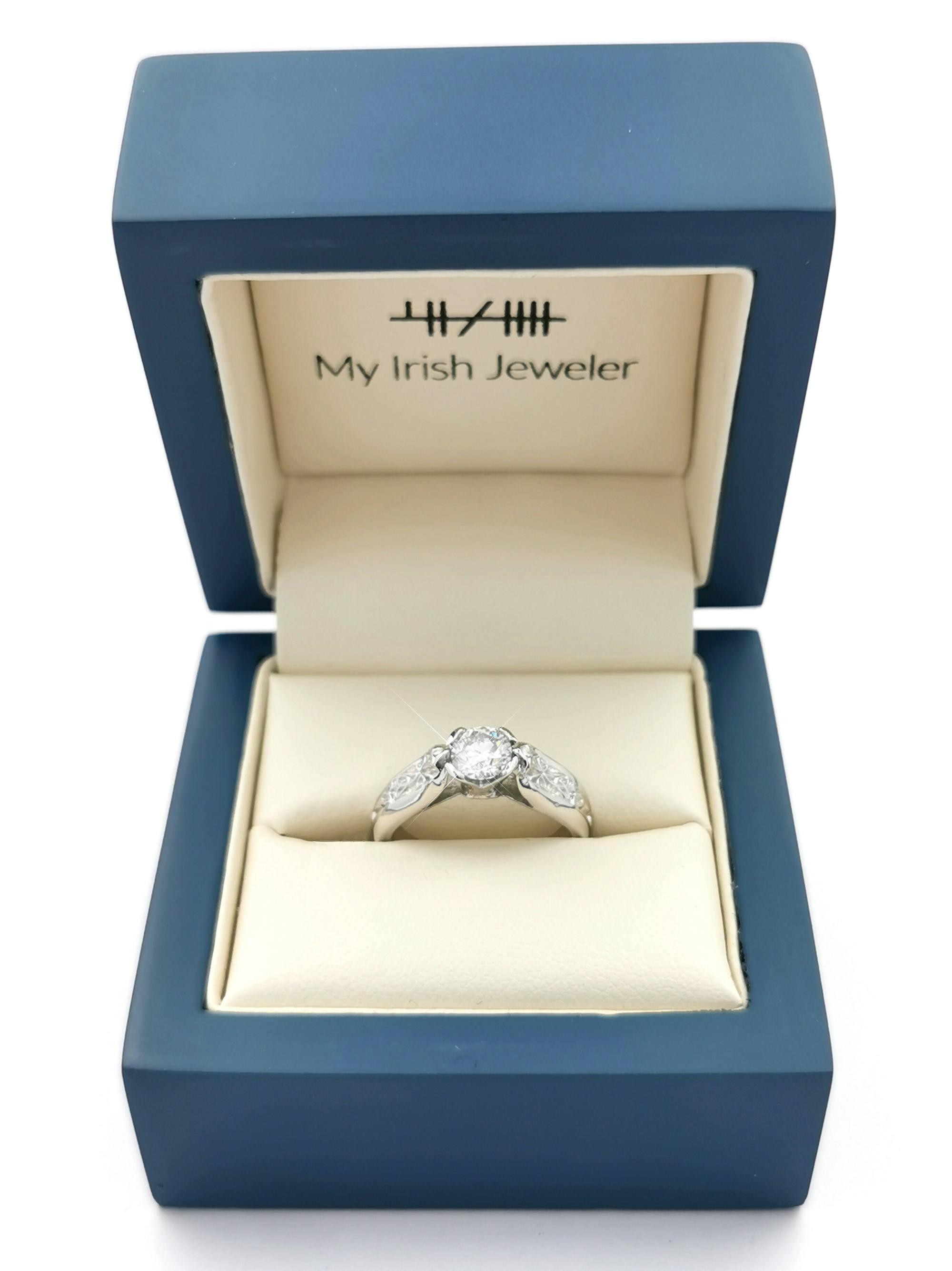 Trinity Knot Diamond Engagement Ring, Made in… | My Irish Jeweler