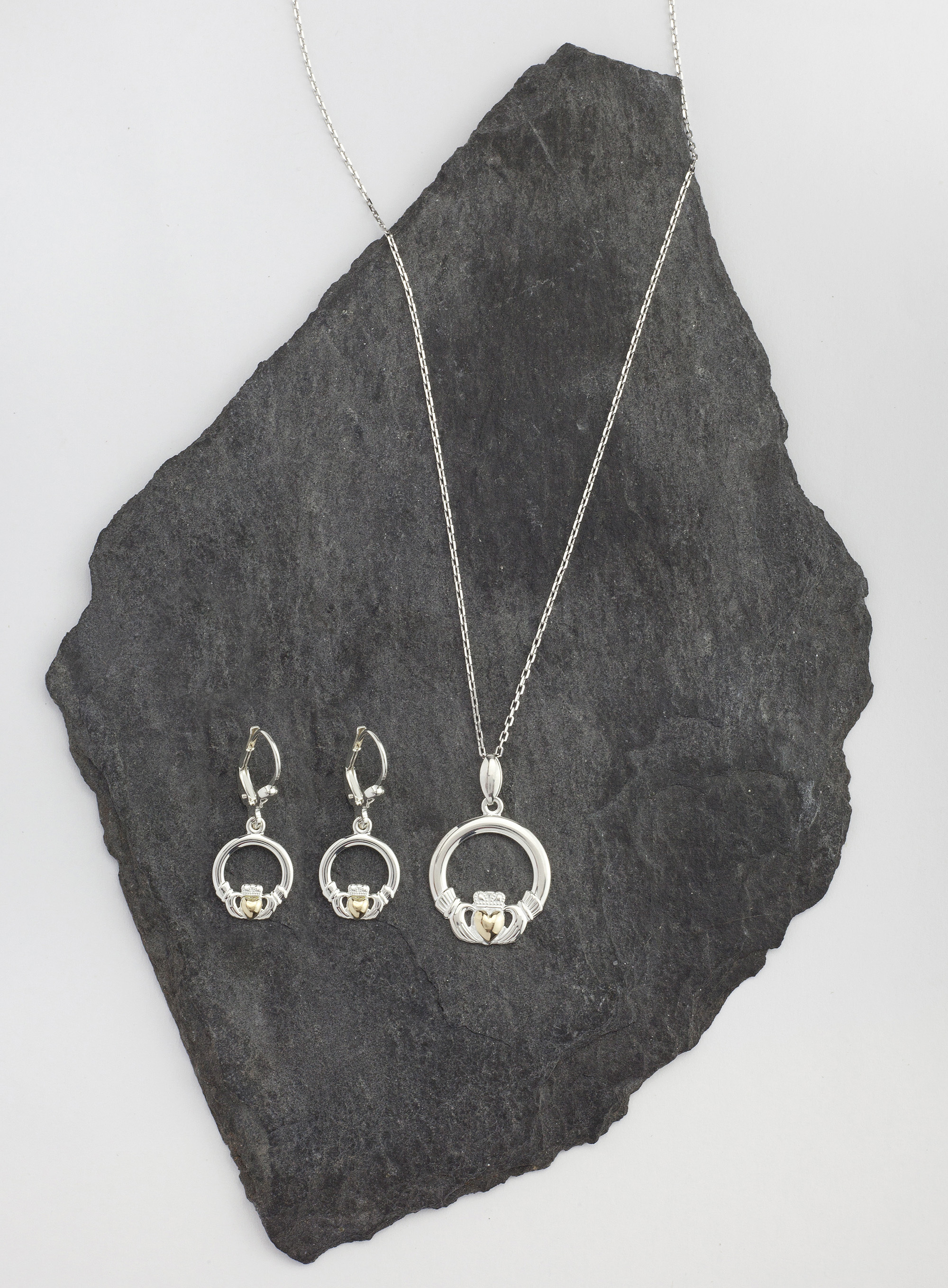 Claddagh - Pendant and Matching Earring