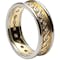 Luxurious Yellow Gold & White Gold Celtic Knot 6.4mm Ring For Men - Gallery
