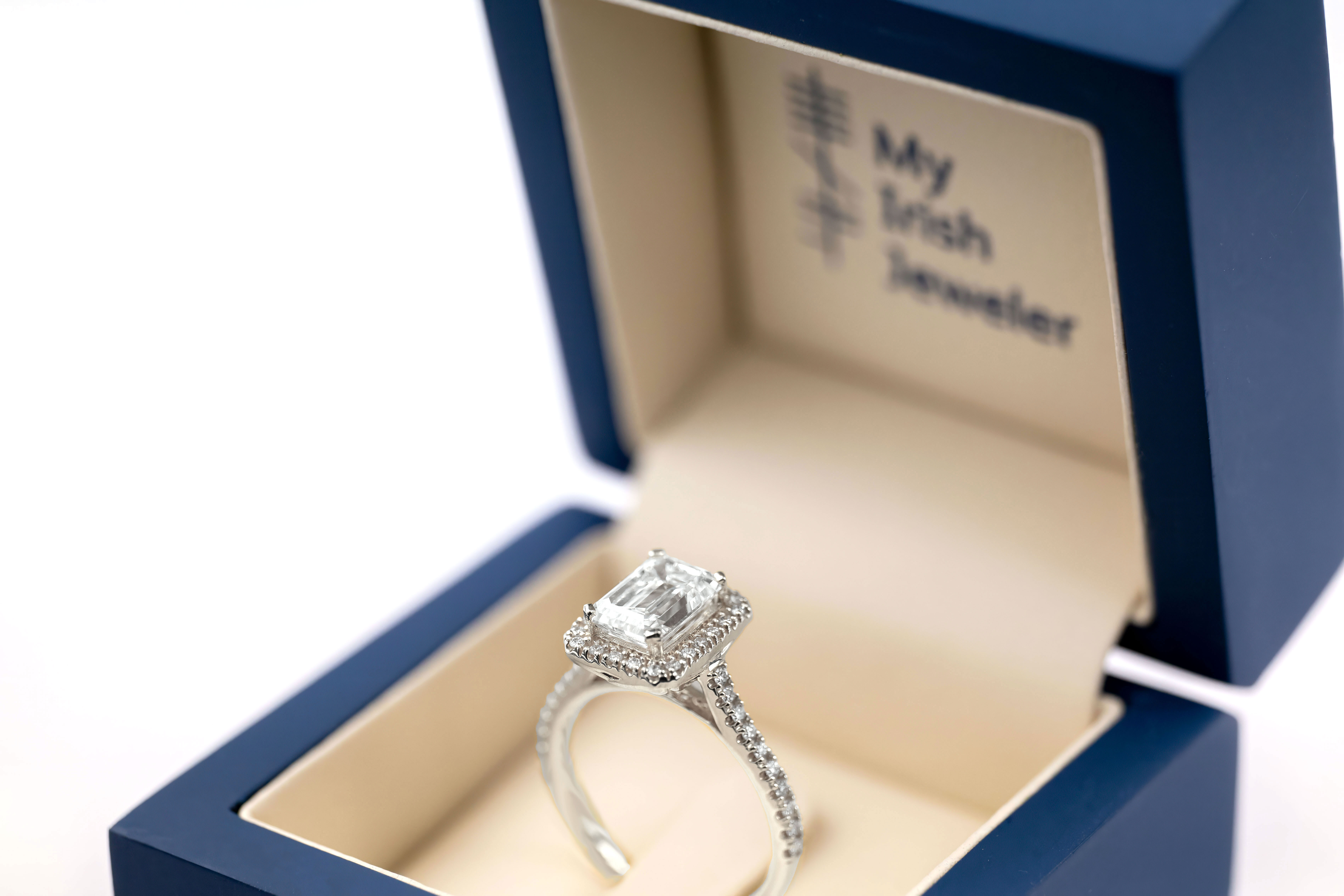 Luxurious White Gold Trinity Knot 2.0mm Ring With a Polished Finish For Women. In Luxury Packaging.