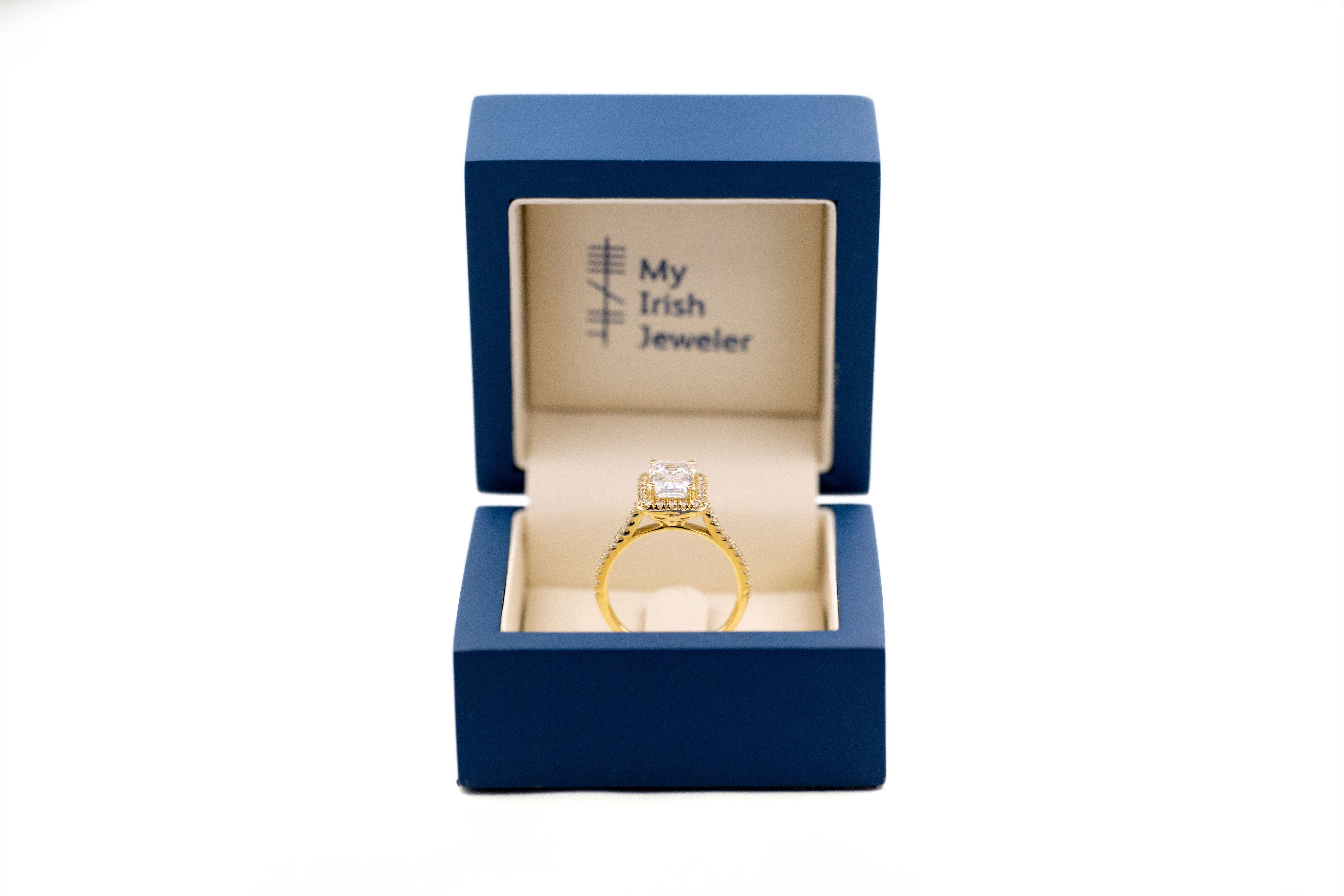 Womens Trinity Knot 2.0mm Ring in Real 14K Yellow Gold. In Luxury Packaging.
