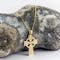 14K Gold Embossed Celtic Cross Pendant - Gallery