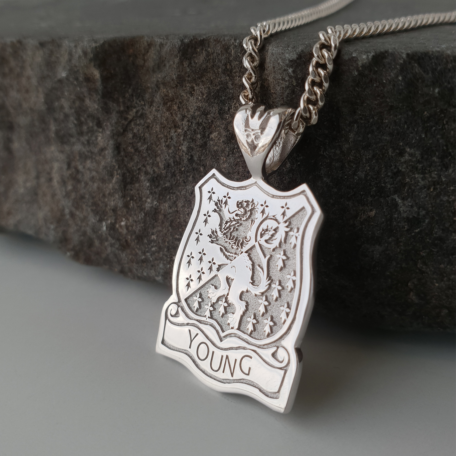 Custom family 2024 crest pendant