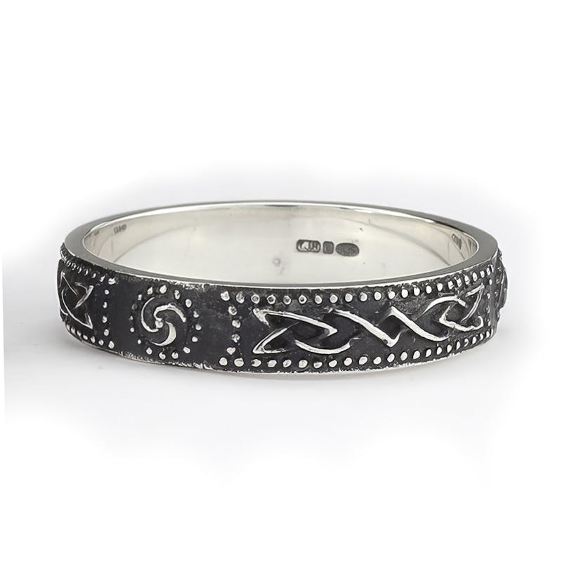 Ardagh Chalice Ring with Oxidized Finish, From… My Irish Jeweler - Main Image