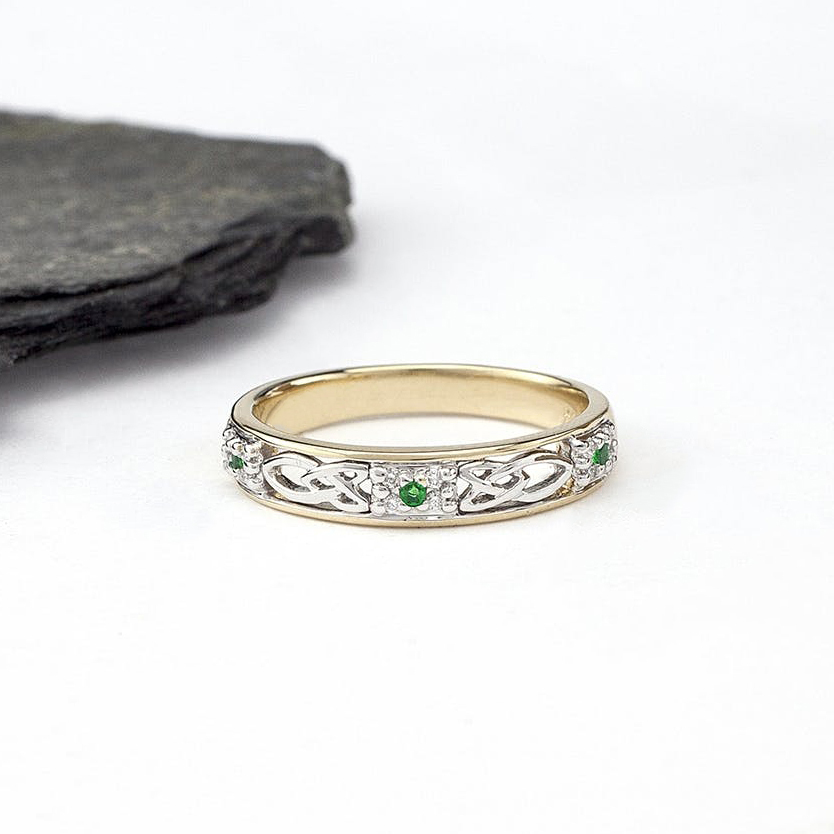 Celtic design sale wedding rings