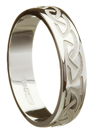 Palladium Wedding Rings 4&6mm D Shape Matt & Polished Couple Set Designed  Bands | eBay