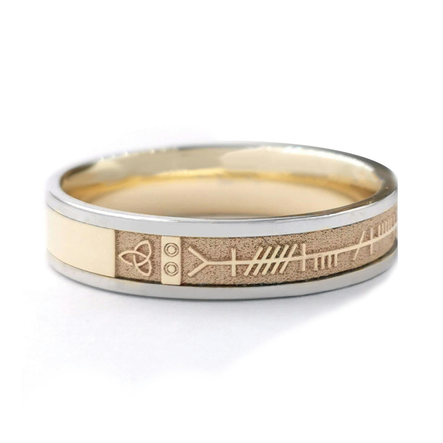 HOT Irish Ogham Mo Anam Cara Ring Ogham Mo Anam Cara Ring