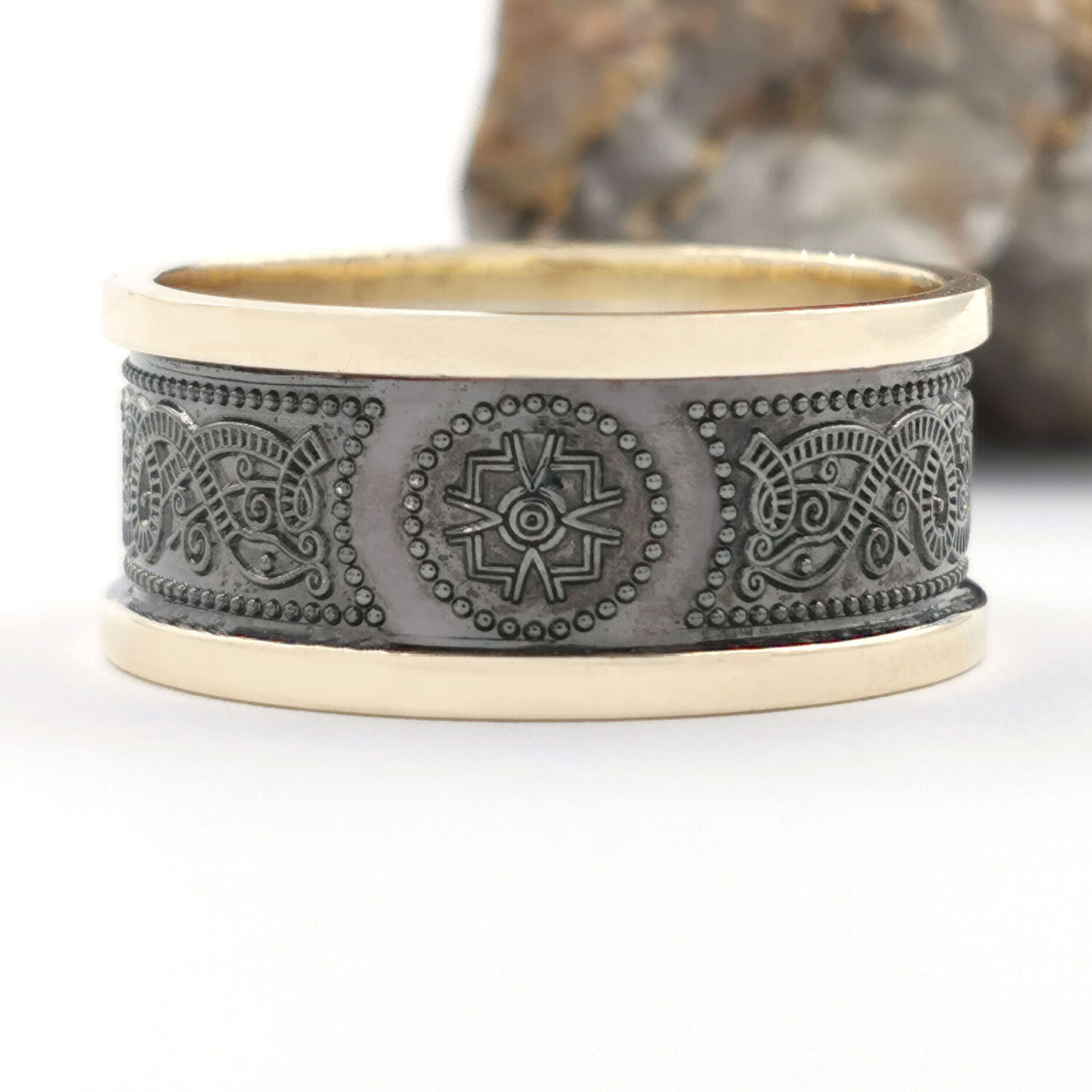 Silver & 10K Yellow Gold - 10mm