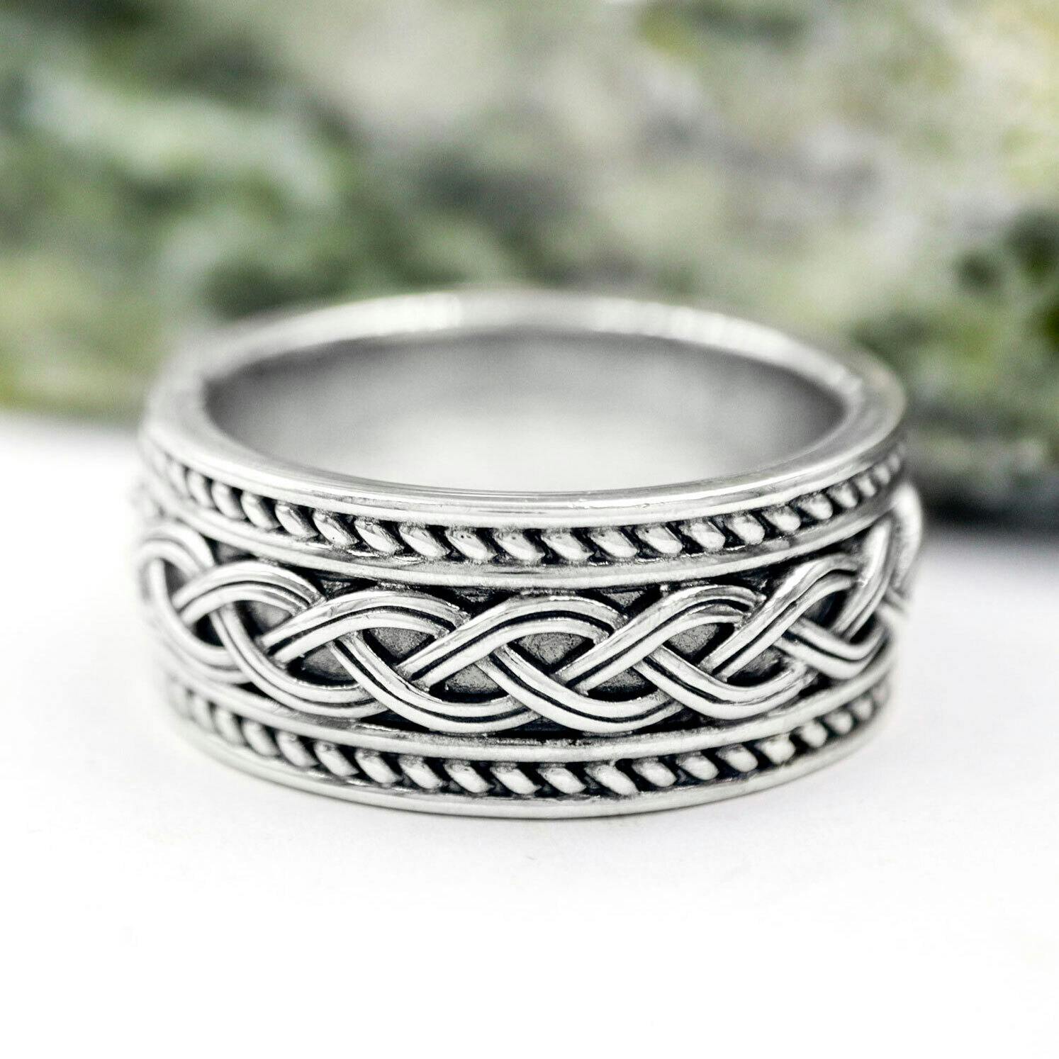 Heavy Wide Celtic Knot Ring, From Ireland My Irish Jeweler
