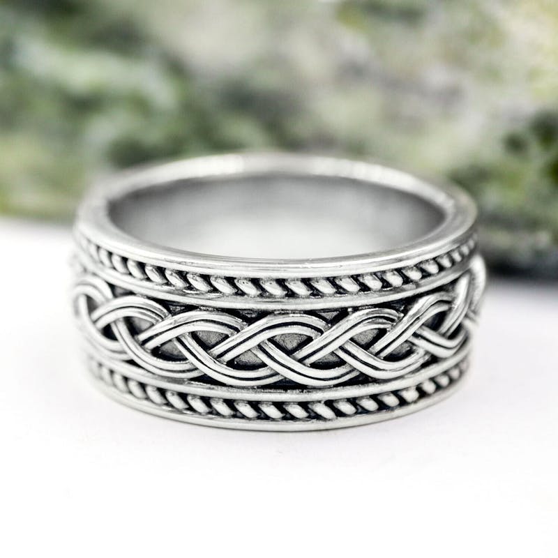 Heavy Wide Celtic Knot Ring, From Ireland My Irish Jeweler