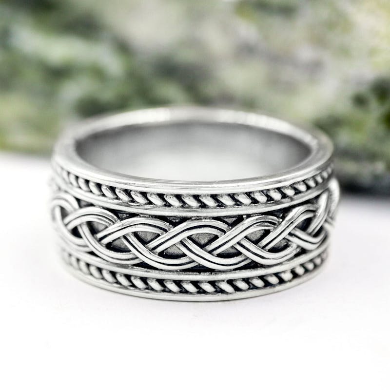 Heavy Wide Celtic Knot Ring