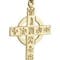 Small Celtic Cross Necklace in Real Yellow Gold - Gallery