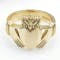 Mens Claddagh 18.0mm Ring in Yellow Gold - Gallery