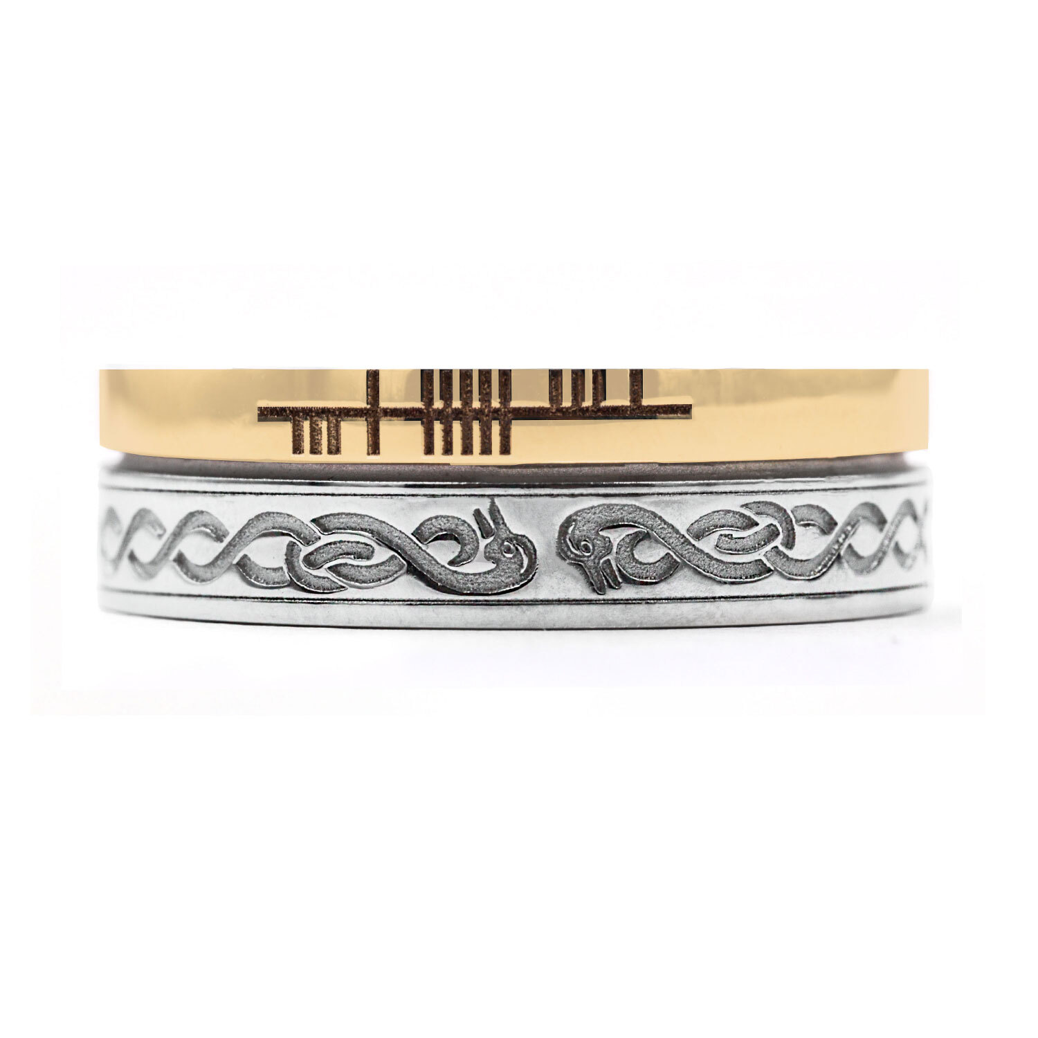 Ogham Faith Le Chéile Knot Ring