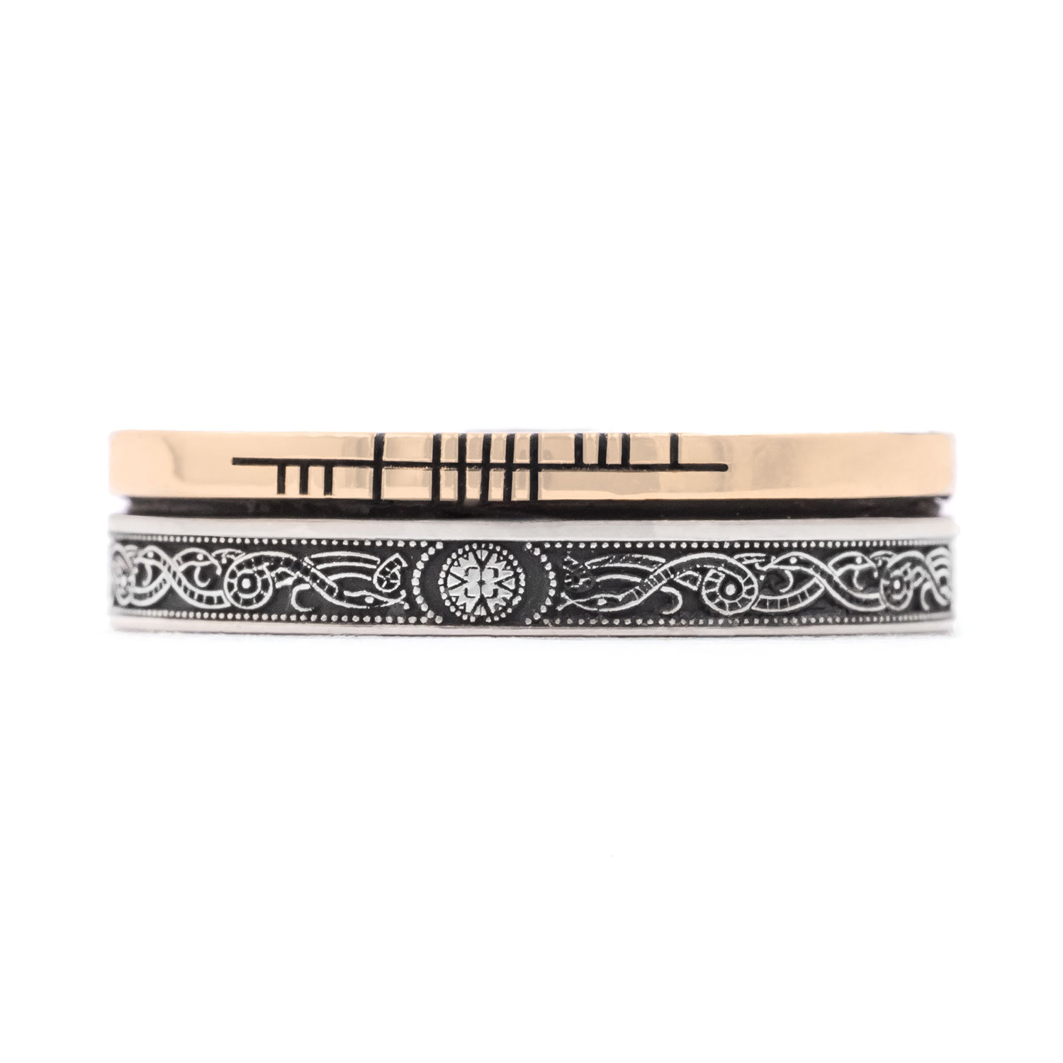 Silver & 10K Yellow Gold - 5.2mm