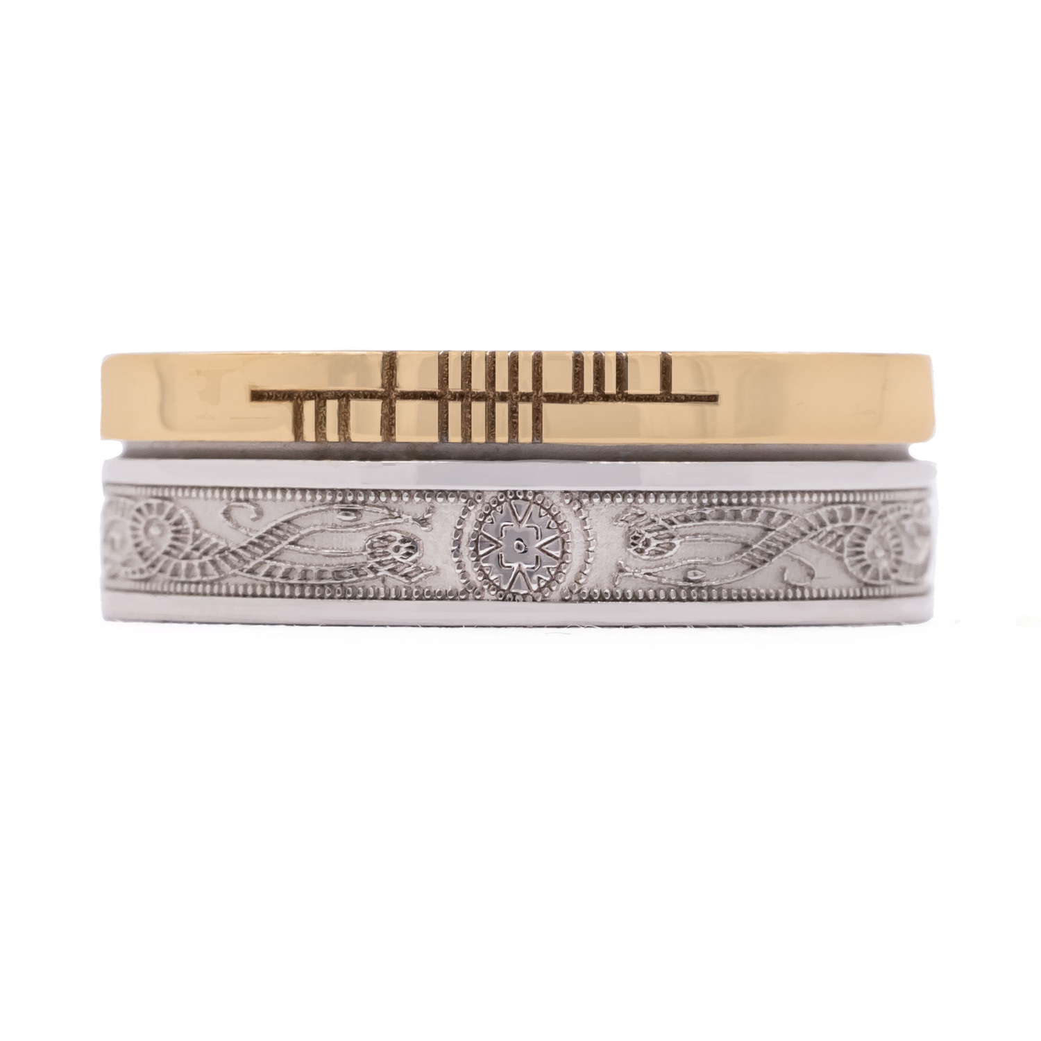 Personalized Ogham Celtic Warrior Ring