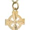 Kids Celtic Cross Necklace in Yellow Gold - Gallery