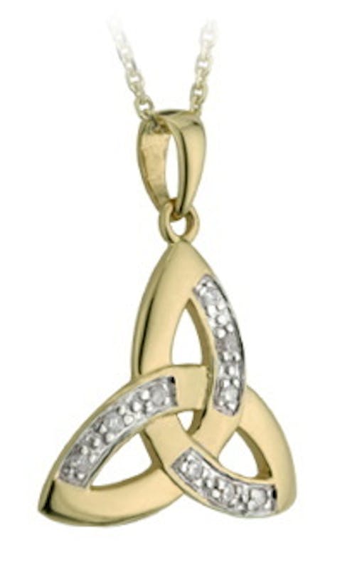 Celtic Knot & Trinity Knot - Shown with 18" Light Cable Chain