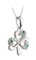Womens Gorgeous Sterling Silver Shamrock Necklace - Gallery