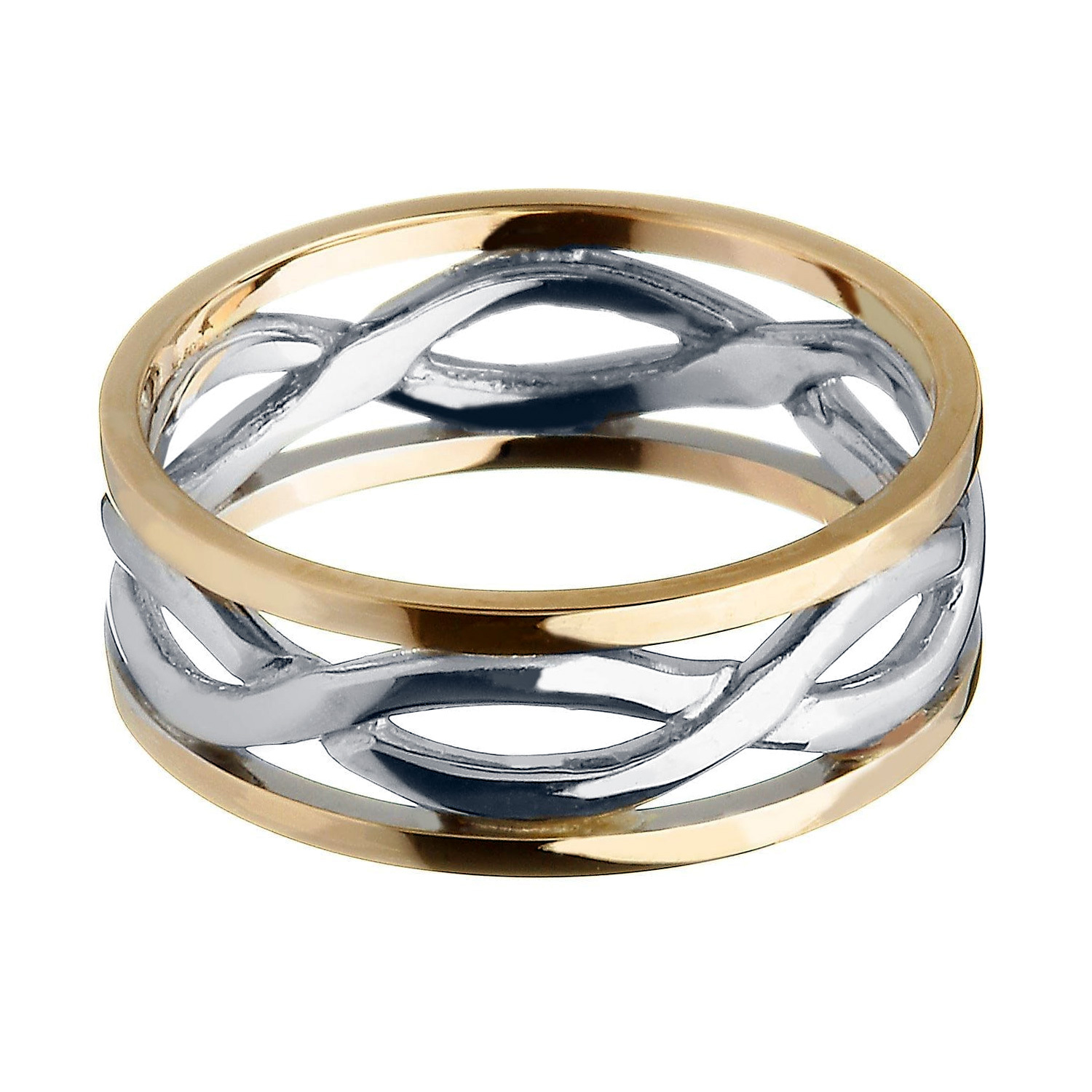 Silver & 10K Yellow Gold - 8.8mm