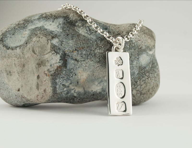 Ogham Customizable Necklace in Real Sterling Silver