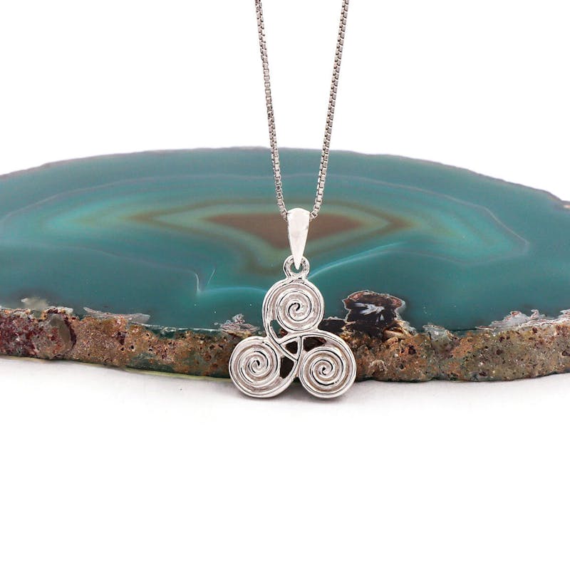 Sterling Silver Newgrange Triskele Necklace, From… My Irish Jeweler