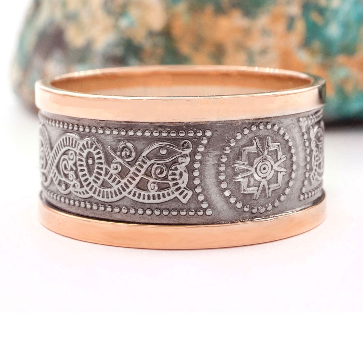 Silver & 10K Rose Gold - 10mm