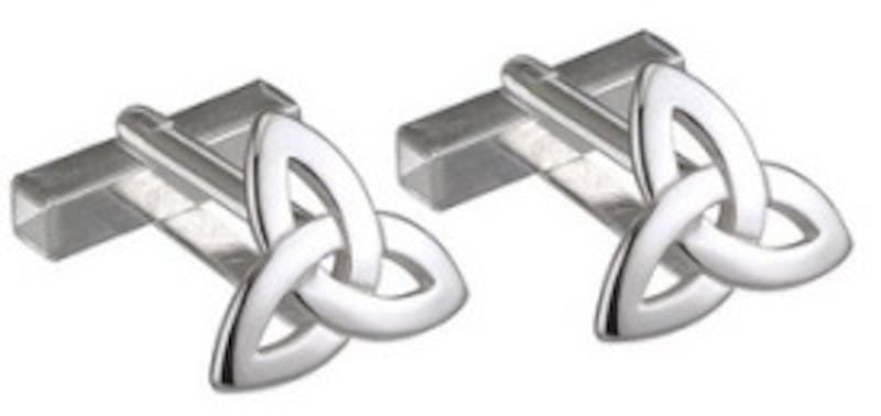 Attractive Sterling Silver Celtic Knot Cufflinks For Men
