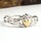 Sterling Silver Claddagh Ring With 10k Gold Heart - Gallery
