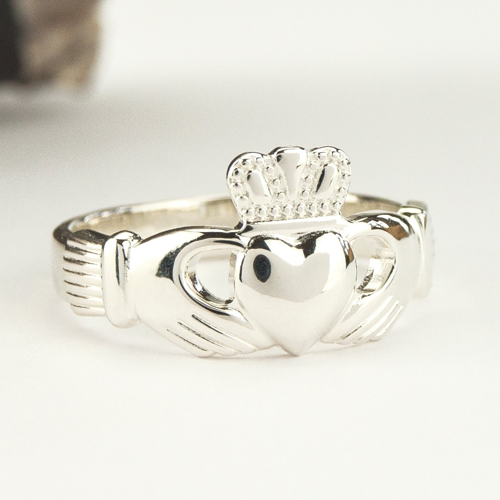 Traditional Mens Claddagh Ring From Ireland My Irish Jeweler   Sterling Silver Claddagh Ring For Men 