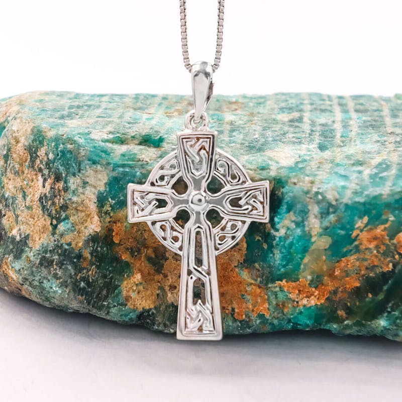 Claddagh Gold 925 Sterling Silver Jesus Face Pendant – Handcrafted In USA, Simple & Meaningful Religious Jewelry