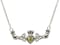 Womens Claddagh Necklace in Sterling Silver - Gallery