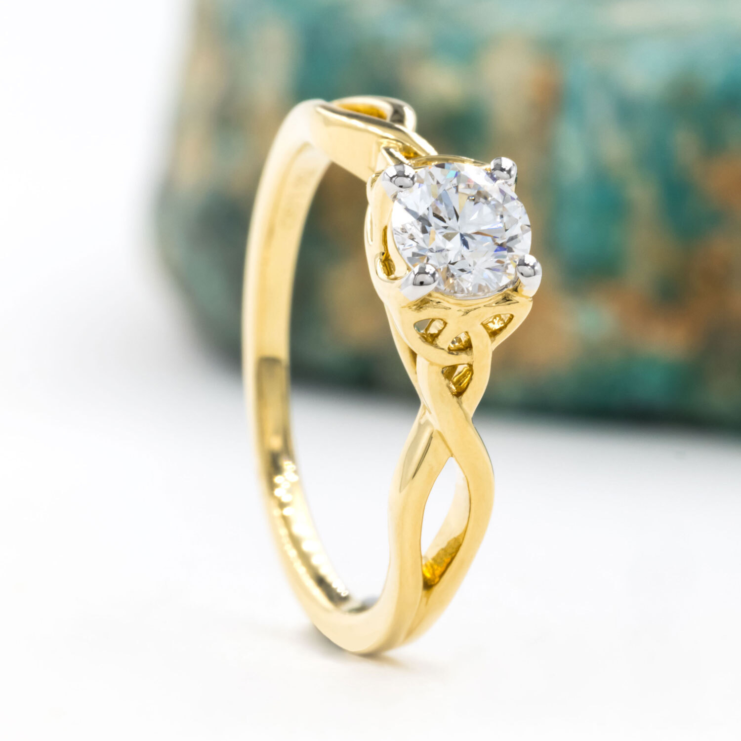 Trinity Knot Diamond Ring