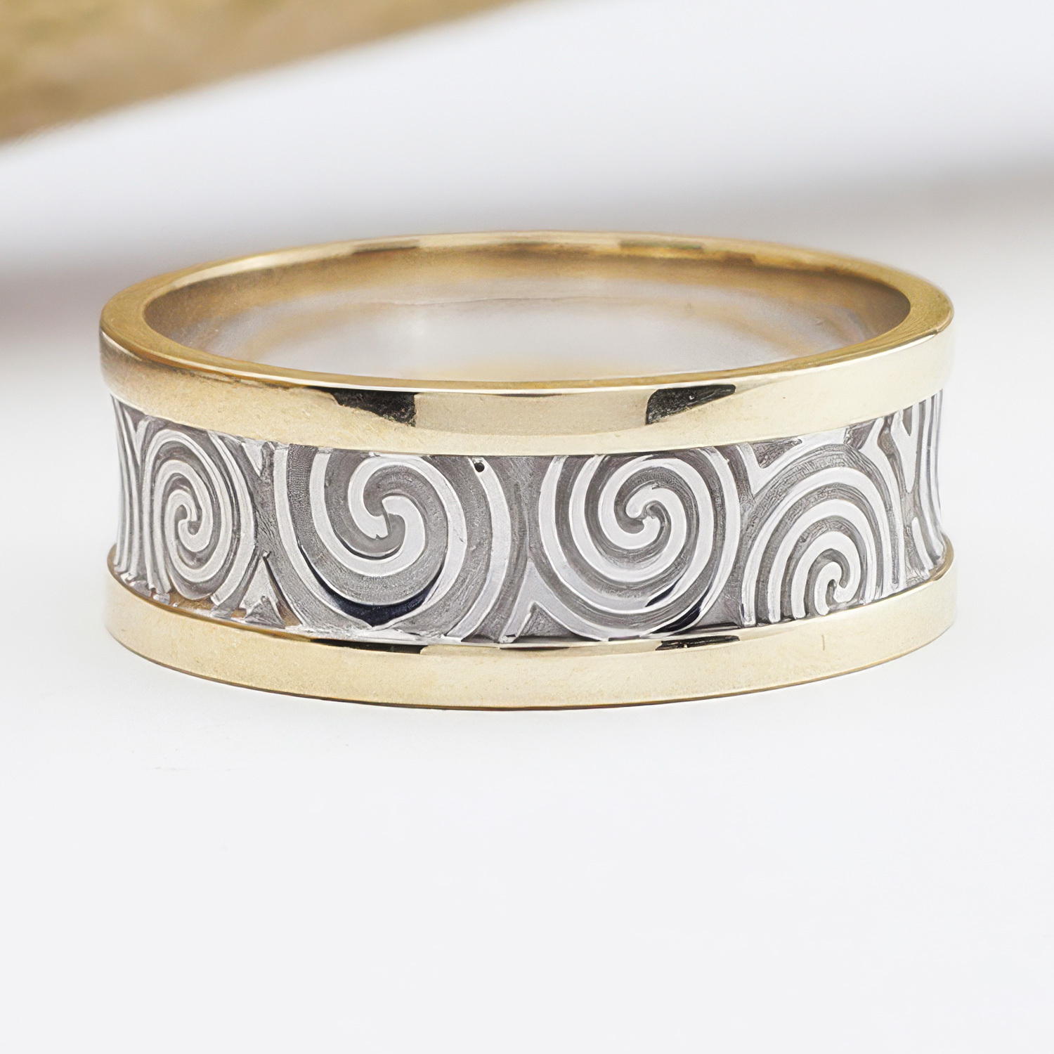 Silver & 10K Yellow Gold - 8.1mm