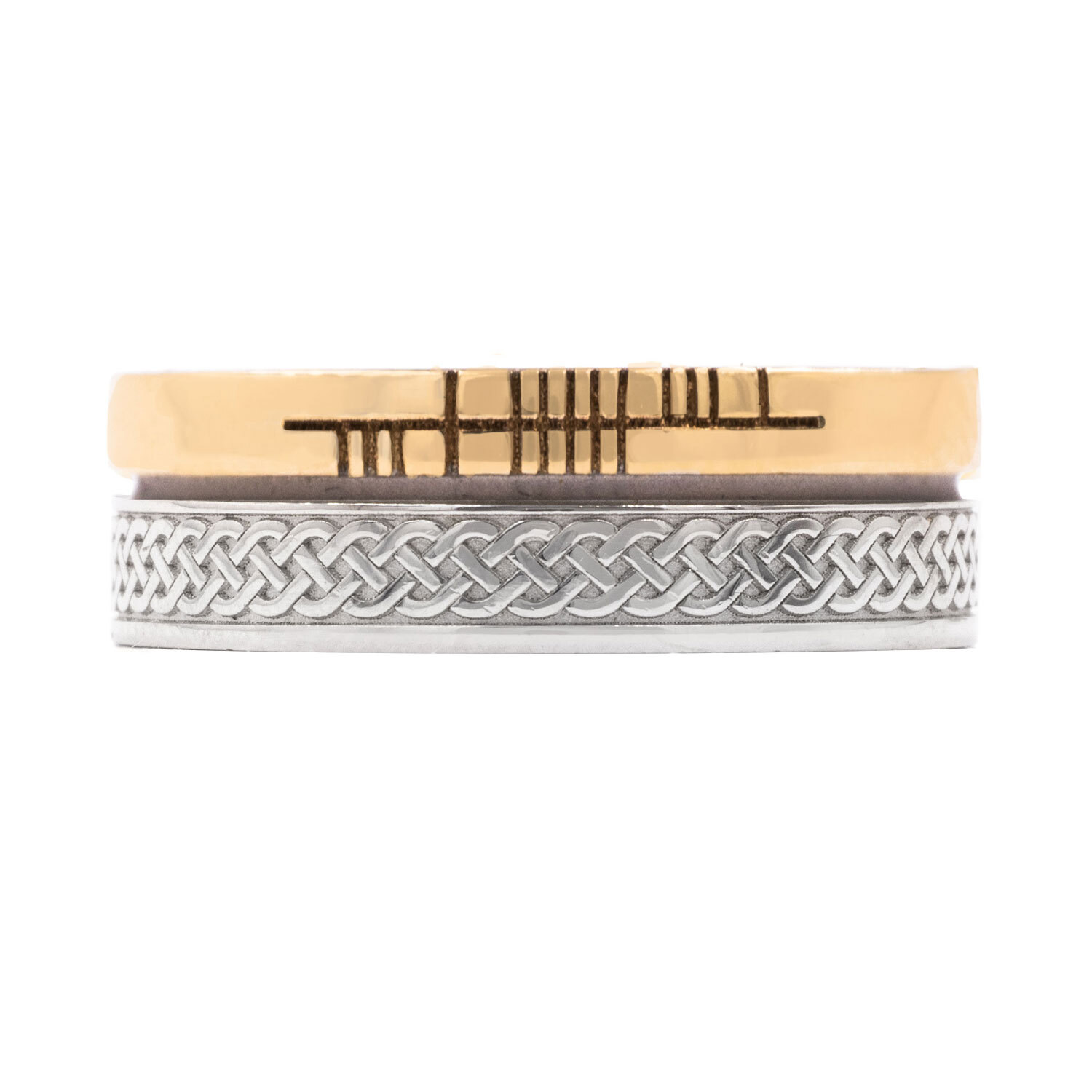 Ogham Faith Celtic Knot Ring