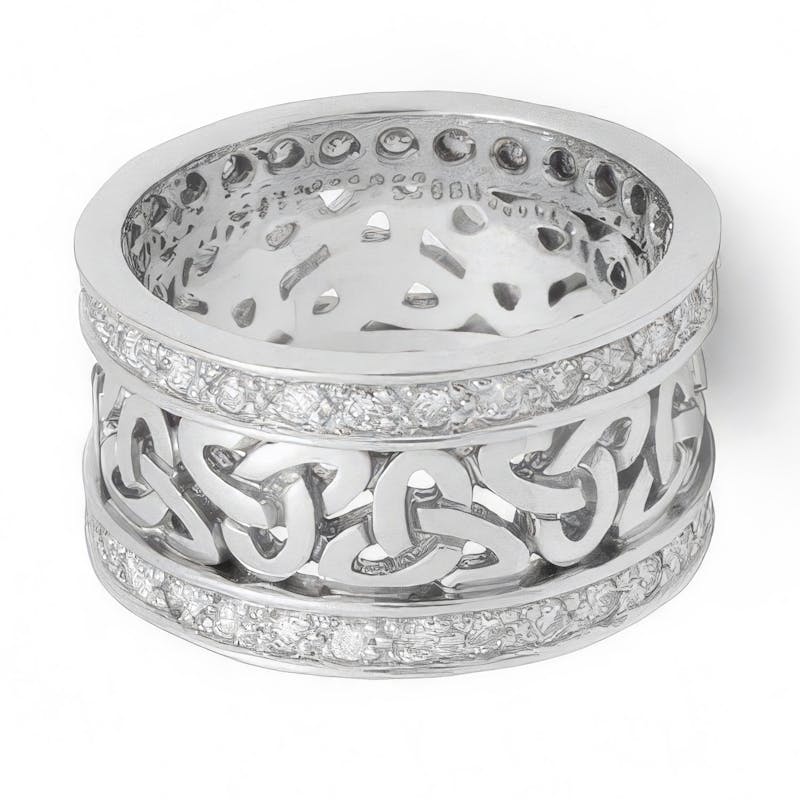 14k Yellow Gold 6mm Wide Polished Celtic Knot Band 14k Yellow Gold 6mm Wide Polished Celtic Knot Band